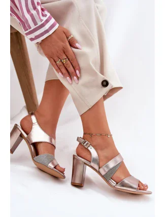 Sandály na podpatku model 212909 Step in style Sandály na podpatku model 212909 Step in style