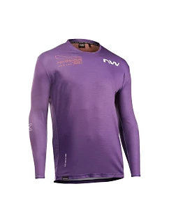 Cyklistické tričko NORTHWAVE Edge 2 Jersey LS, fialové