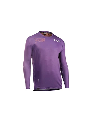 Cyklistické tričko NORTHWAVE Edge 2 Jersey LS, fialové Cyklistické tričko NORTHWAVE Edge 2 Jersey LS, fialové