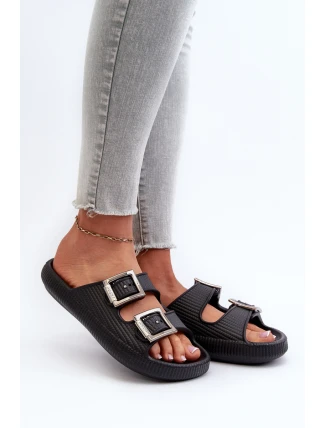 Dámské gumové pantofle ZAXY JJ285058 Černé