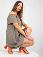 Dámské šaty-D73761M30145G-khaki