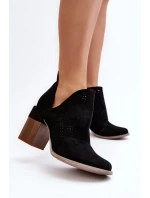 Dámské Prolamované Boty Na Vysokém Podpatku černá Niartima Dámské Prolamované Boty Na Vysokém Podpatku černá Niartima