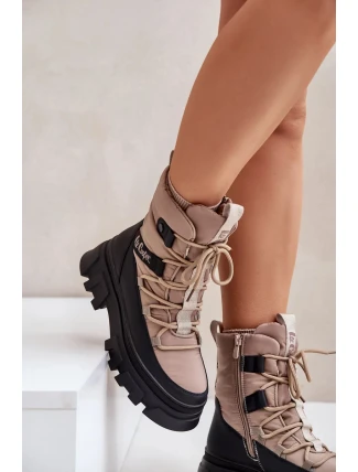 Dámské Sněhule Na Zip Lee Cooper LCJ-24-47-3143 Béžové