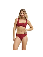 Dámské plavky DIM SWIMSUIT SHELL BIKINI - DIM - tmavě červená