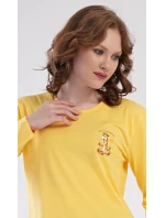 Dámské pyžamo dlouhé Žirafy