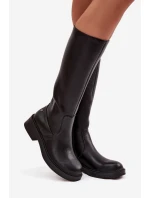 Kožené dámské kozačky vyhřívané Maciejka A7164-01 Černé Kožené dámské kozačky vyhřívané Maciejka A7164-01 Černé