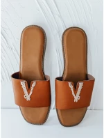 Dámské žabky SOLVINA camel FashionStreet ZY0957 Dámské žabky SOLVINA camel FashionStreet ZY0957