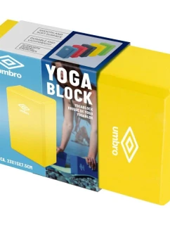 CVIČEBNÍ BLOK JÓGA PILATES FITNESS UMBRO ŽLUTÝ
