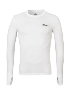 SELECT Thermoactive T-shirt 6902 WHITE s otvorem na palec DLOUHÝ RUKÁV