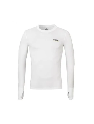 SELECT Thermoactive T-shirt 6902 WHITE s otvorem na palec DLOUHÝ RUKÁV