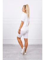 Bílý set top+legíny