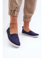 Dámské námořnické slip-on tenisky modré Adrancia