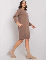Šaty RV SK 4597 1.97 hnědá Šaty RV SK 4597 1.97 hnědá