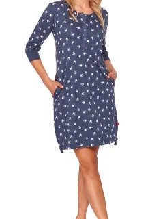 Dámská noční košile TM.4129 tm.modrá - Doctor Nap