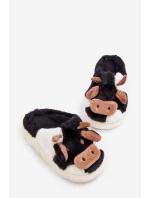 Dětské teplé pantofle s kožešinou Růžove Rubee Dětské teplé pantofle s kožešinou Růžove Rubee