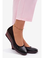 Dámské polobotky na platformě Vinceza 58628 Černé