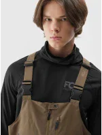 Pánské snowboardové kalhoty se šlemi 4FAW23TFTRM346-81S hnědé - 4F Pánské snowboardové kalhoty se šlemi 4FAW23TFTRM346-81S hnědé - 4F