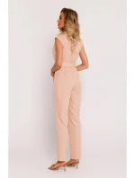 Dámský overal s asymetrickým vzorem M780 Béžová - MOE
