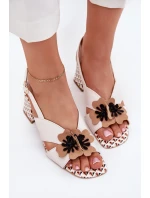 Sandály na podpatku  model 214983 Step in style