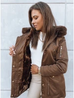 Dámská zimní bunda parka GODDESS hnědá FashionStreet TY3869