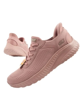 Skechers Bobs Squad-Chaos dámské sportovní boty pohodlné SLIP-INS pink dámské