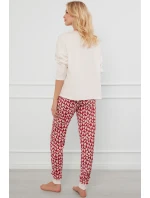 Italská móda Evora long length sp. barva:ecru/print