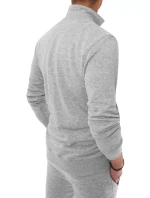 Pánská šedá mikina na zip FashionStreet BX5036
