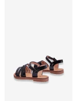 Dětské sandály s popruhy černá Isla