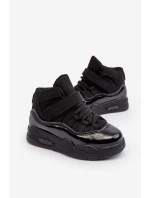 Dětské sportovní šněrovací boty černé Darina