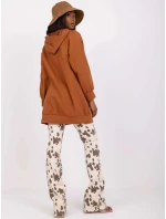 Dámská mikina-DHJ-BL-15658.35-světle hnědá