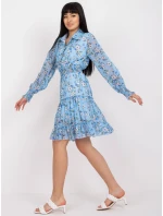 Dámské šaty DHJ SK C2212 světle modré