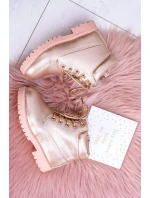 Dětské boty traper Zlate růžove Dexter Dětské boty traper Zlate růžove Dexter