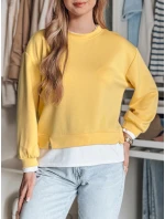 Dámská oversize mikina LUZZIO žlutá FashionStreet BY1380