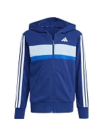 Dětské tepláky adidas Seasonal Essentials Tiberio 3-Stripes French Terry námořnická modrá JI6035