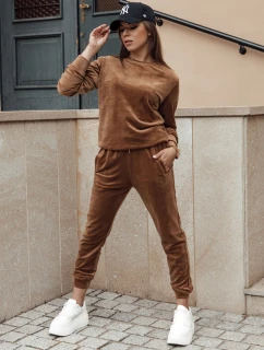 Dámský velurový komplet URBANVELVET hnědý FashionStreet AY1062