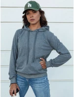 Tmavě šedá dámská mikina s kapucí LARA II FashionStreet BY1334 Tmavě šedá dámská mikina s kapucí LARA II FashionStreet BY1334