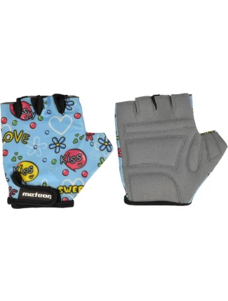 Cyklistické rukavice Meteor Junior Kiss Love blue se nezobrazují