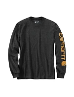Tričko s dlouhým rukávem Carhartt Sleeve Logo T-Shirt L/S – barva carbon heather, velikost: S Tričko s dlouhým rukávem Carhartt Sleeve Logo T-Shirt L/S – barva carbon heather, velikost: S
