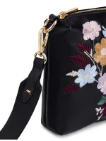 Dámská kabelka Vuch Coalie Flowers Black Dámská kabelka Vuch Coalie Flowers Black
