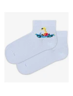 TENKÉ PONOŽKY BARVA 2-6 LET CHLAPCI LEVANDULOVÁ 21-23