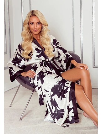 De Lafense 734 Brianna S-2XL dámské dlouhé negližé De Lafense 734 Brianna S-2XL dámské dlouhé negližé