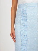 Sukně LK SD 506633.11 světle modrá