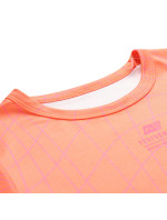 Dětské rychleschnoucí triko ALPINE PRO BASIKO neon shocking orange varianta pa