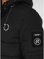 Pánská prošívaná zimní bunda s kapucí černá FashionStreet TX5055