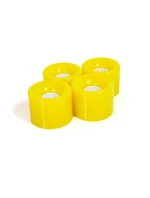 Kartonová kolečka 59x46 mm žlutá