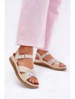 Dámské Kožené Sandály Na Platformě Maciejka L7064-37 Ecru
