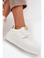 Dámské Sneakersy Na Platformě Big Star SS274359 Bílé Dámské Sneakersy Na Platformě Big Star SS274359 Bílé