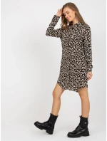 Šaty TO SK 1103 19.01X černá a béžová