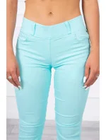 Dámské džínové kalhoty 2639 Tyrkysová - Kesi