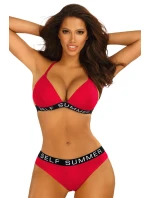 Dvoudílné dámské plavky MIAMI 1 S555 červené - Self Dvoudílné dámské plavky MIAMI 1 S555 červené - Self